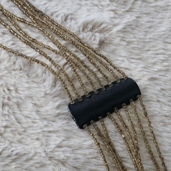 Vintage Artisian  Gold Beaded Belt {Bx24} - Picture 2 of 5